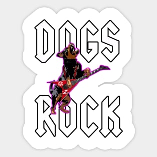 Dogs Rock #2 Sticker